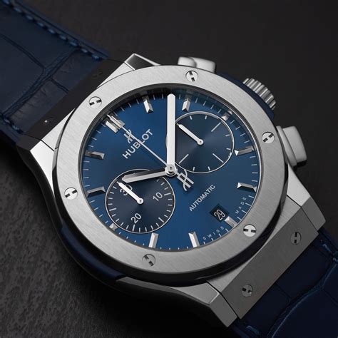 hublot classic fusion chronograph titanium blue|hublot classic fusion price.